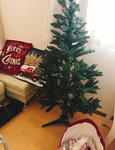人気モデル中村江莉香さんのトランクルーム活用術 クリスマスツリーと私のお部屋
